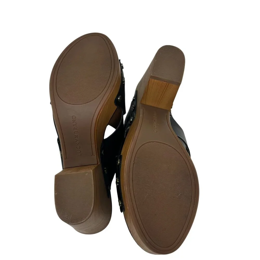 Lucky Brand Takara Sandal -Black-Womens‎ size 8.5